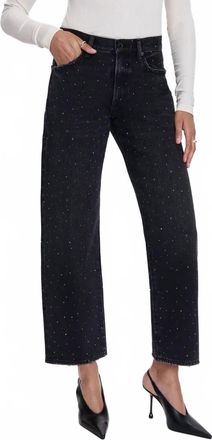 Pistola Denim Lexi Diamante Jeans In Silver Screen