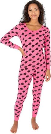Leveret Womens Cotton Matching Family Pajamas, Dream Weaver Prints in Bunny Pink at Nordstrom, Size X-Large