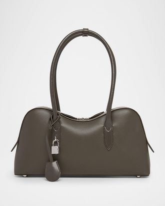 Stella McCartney Ryder Large Shoulder Bag in Embossed Grainy Eco Mat