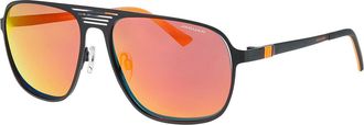 Jaguar 37827 Polarized 6100 Mens Sunglasses Black Size 60