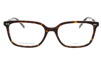 Tommy Hilfiger TH1870F Acetate Rectangular Eyeglasses - Brown