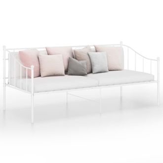 Berkfield Home Sofa Bed Frame White Metal 90x200 cm