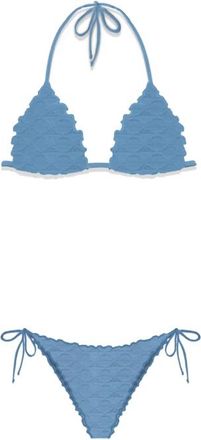MC2 Saint Barth Zee kleding voor stijlvolle outfits - Dames - Bikinis - Blauw - L - Badmode