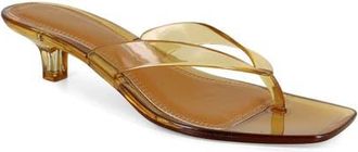 Christian Siriano Yash Kitten Heel Sandal in Light Brown at Nordstrom, Size 10