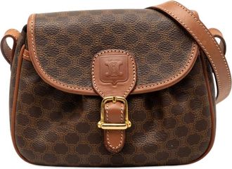 Celine Pre-owned Celine Macadam Coated Canvas Crossbody Ladies IAXUGAXAXD29XMQR