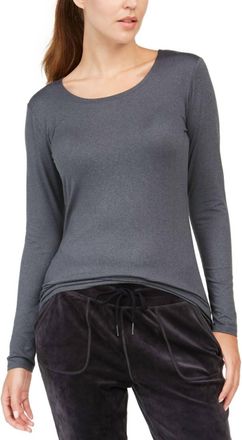 32 Degrees Cozy Heat Underwear Top In Charcoal