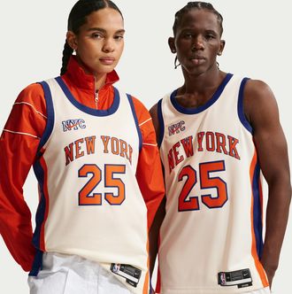 Nike Mikal Bridges New York Knicks City Edition Nike Mens NBA Swingman Jersey in Brown | HM5989-121