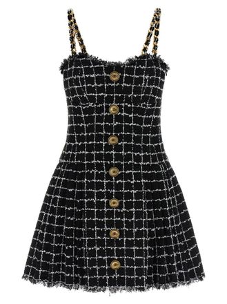 Balmain Black Tweed dress