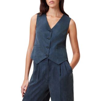 AllSaints Averie Ten Vest in Blueberry Blue at Nordstrom Rack, Size 0 Us / 4 Uk