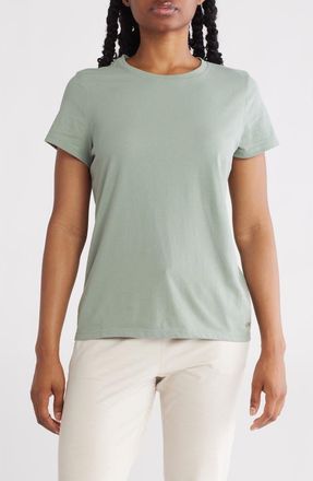 DKNY Embroidered Logo Crew T-Shirt in Lily Pad at Nordstrom Rack, Size X-Large