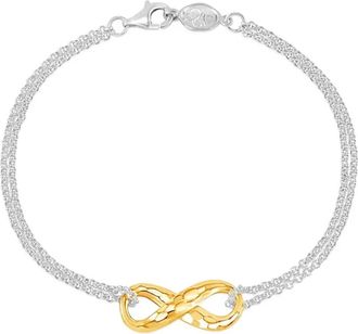 Dower & Hall Bracciale Entwined Infinity bicolore - Oro