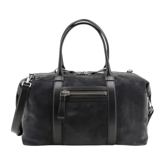 Tom Ford Heren, Tassen, Grijs, Maat: ONE Size Leer