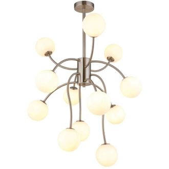 Globo Lighting Globo - Plaf&oacute;n - Riha - Acero - Vidrio - &Oslash; 62cm - G9 - 56140-12d