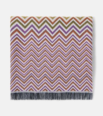 Missoni Antwan fringed wool-blend throw