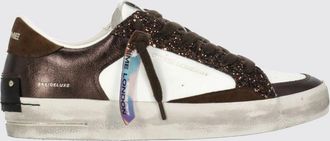 Crime London Sneakers SK8 in pelle con effetto usurato e dettagli bicolor