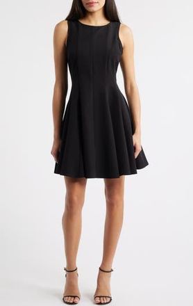 CeCe by Cynthia Steffe Skater Minidress in Rich Black at Nordstrom Rack, Size Xx-Small