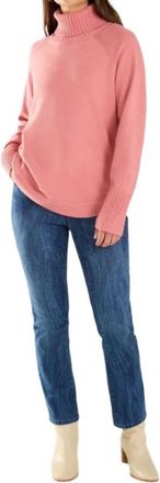 FDJ Cozy Turtleneck Sweater In Pink