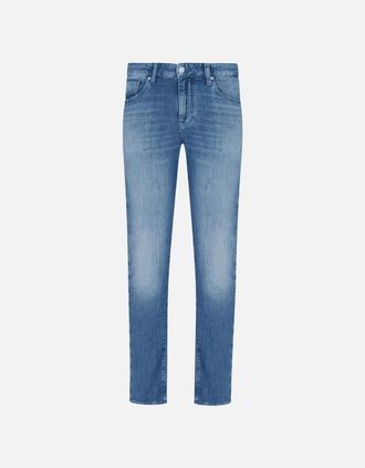 A|X Armani Exchange Mens Skinny Fit Blue Jeans