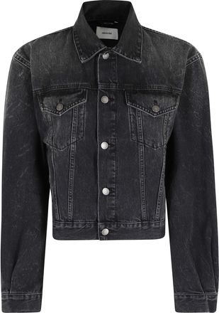 Haikure Vintage Black Simon Authentic Short Cotton Denim Jacket