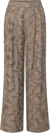 Windsor Broeken, Dames, Bruin, M, Leer, Wijde broek