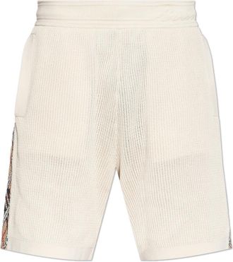 Burberry Tennyson Shorts - Heren - Korte Broeken - Beige - S - Katoen - Korte Broeken