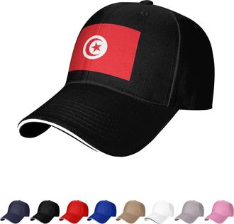 Generic Tunisia Flag Hat Tunisian Caps for Man Woman Flag of Tunisia Baseball Cap Trucker Dad Hat Black