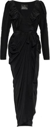 Vivienne Westwood Dames, Jurken, Zwart, Maat: M Leer