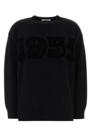 Max Mara Black Crew Neck Top