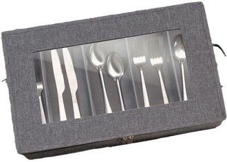 OEM Caja Para Guardar Cubiertos Y Utensilios De Cocina Caja Resistente Para Guardar Cubiertos Con Separadores Acolchados Caja Para Guardar Cubiertos