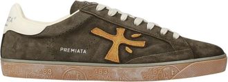 Premiata Brown Logo Sneakers