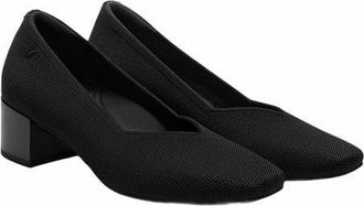 Vivaia Square-Toe Stress Free Chunky Heels in Black at Nordstrom, Size 6.5