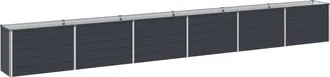 vidaXL Cama De Jard&iacute;n Elevada Gris Antracita 480 X 40 X 55 Cm Vidaxl
