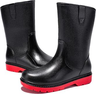 Generic Man Boots Rain Boots Non-Slip Comfortable Wear-Resistant Waterproof Shoes