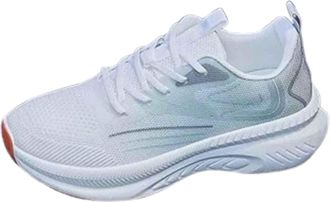 Generic Womens Arch Support Running Trainers Ladies Wide Fit Gym Shoes Womens Sports Shoes Flying Woven Single Mesh Breathable Hollow Casual Soft Sole Versati