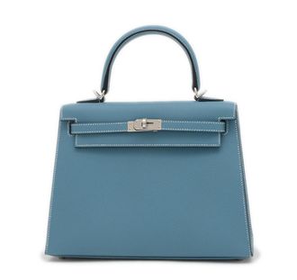 Herm&egrave;s Blue Jean Epsom Leather Kelly 25
