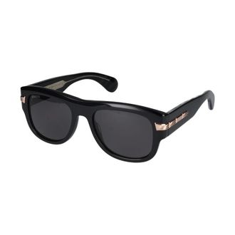 Gucci Gg 1517S Rechthoekige Zonnebril - Heren - Zonnebrillen - Zwart - 54 MM - Nylon - Accessoires
