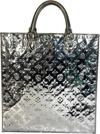 Louis Vuitton Monogram Miroir Argent Silver Leather Handbag Tote Bag (Pre-Owned)