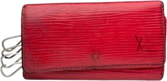 Louis Vuitton Pre-owned Accessories, female, Red, Size: ONE SIZE Pre-owned Leather key-holders