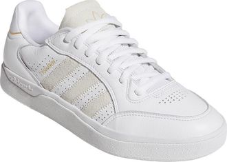 adidas Tyshawn Low Top Sneaker in White/White/Gold Metallic at Nordstrom Rack, Size 10.5