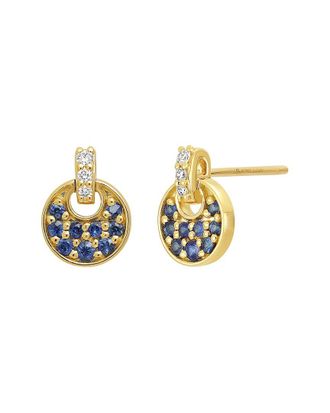 Bony Levy 18K 0.36 ct. tw. Diamond & Sapphire Earrings