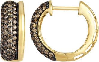 Le Vian Chocolate 14K 1.16 Ct. Tw. Diamond Hoop Earrings