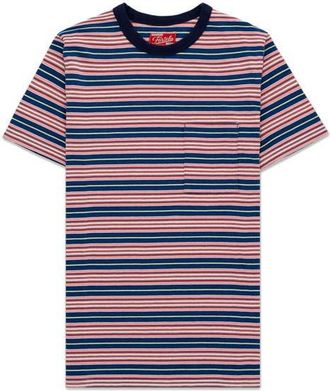 Fortela Yakut Ribbed Motif T-Shirt in Multi Stripe at Nordstrom, Size Medium