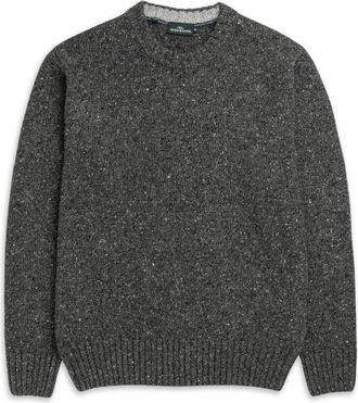 Rodd & Gunn Cox Road Tweed Wool Blend Crewneck Sweater in Tarmac at Nordstrom, Size Xxx-Large