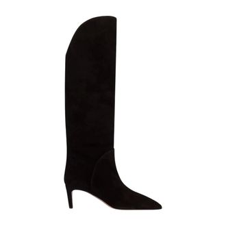 PARIS TEXAS Heeled Boots, female, Brown, Size: 10 US Gaia 60 Suede Stiletto Heeled Boots