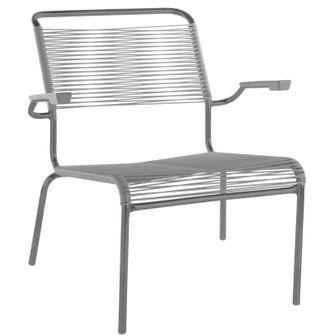 Schubiger M&ouml;bel Spaghetti-Lounger S&auml;ntis mit Armlehnen