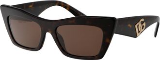 Dolce & Gabbana Womens Sunglasses 0dg4435 Havana Acetate