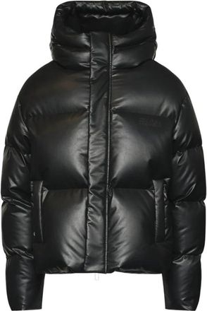Maison Margiela Gevoerde Kunstleren Jas - Heren - Winterjassen - Zwart - S - Leer - Jassen