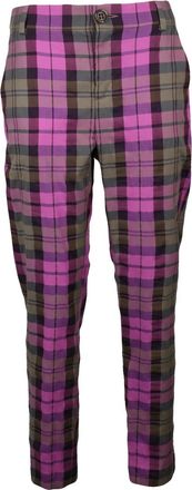 Vivienne Westwood Tapered Plaid Boy Pants in Cotton-Wool Blend