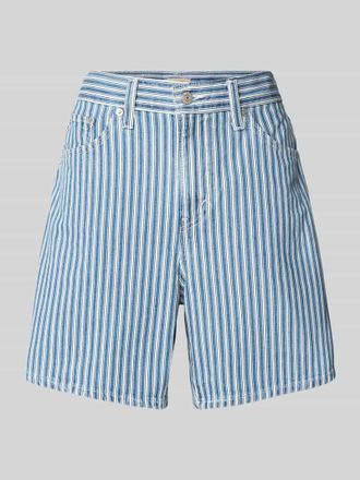 Levi's High Baggy Fit Jeansshorts im 5-Pocket-Design Modell MISCHA in Jeansblau, Gr&ouml;&szlig;e 24