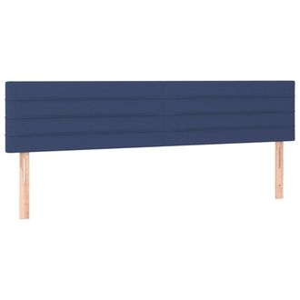 vidaXL Cabeceros 2 Unidades De Tela Azul 90x5x78/88 Cm Vidaxl